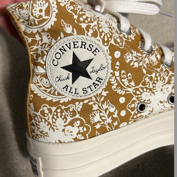 Converse Chuck Taylor All Star Floral Paisley Platform Sneakers Women's Size 7 - Picture 7 of 12